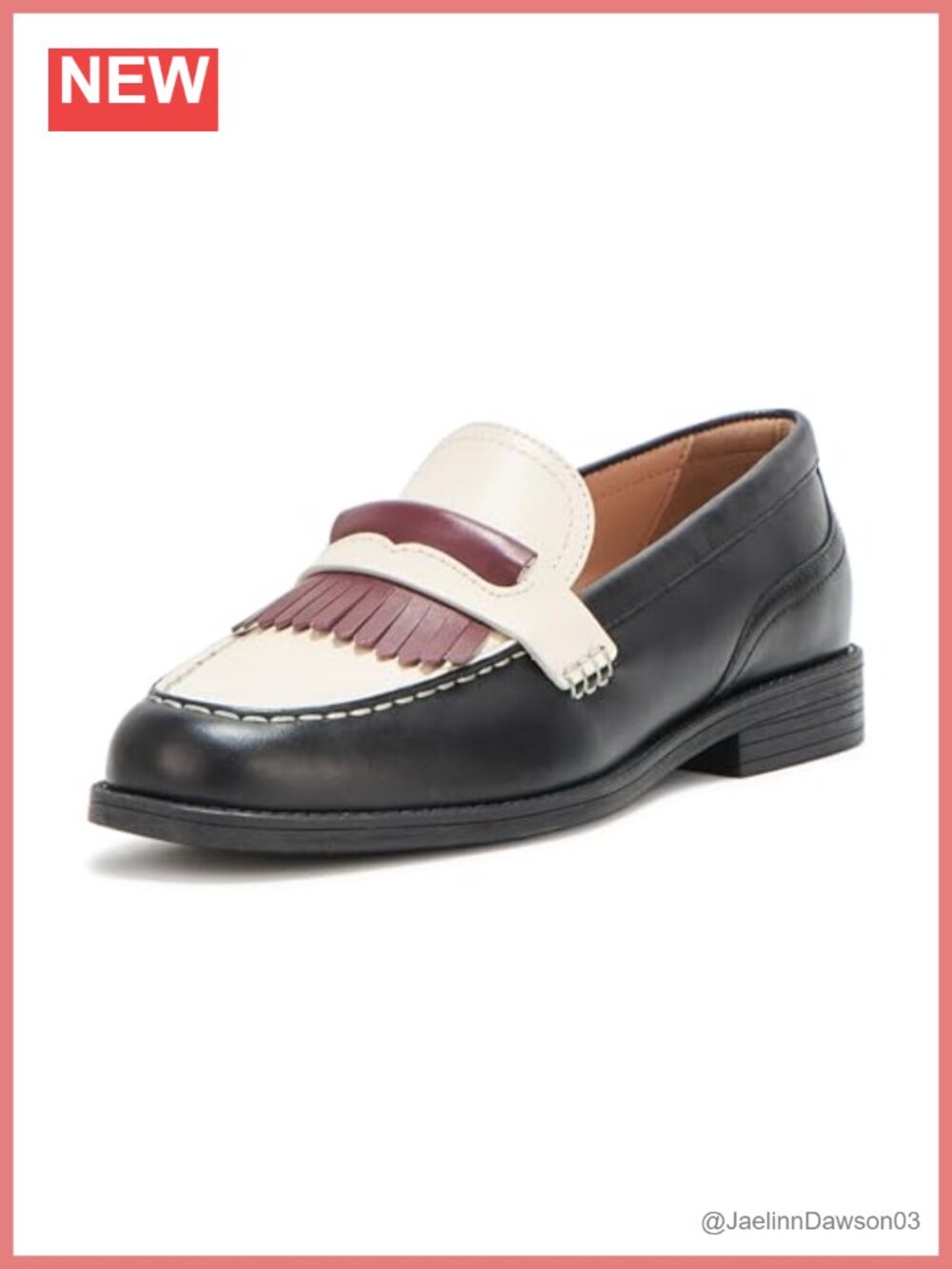 Leather Kiltie Loafer with Double Maryjane Straps - Comfort Cushioning
